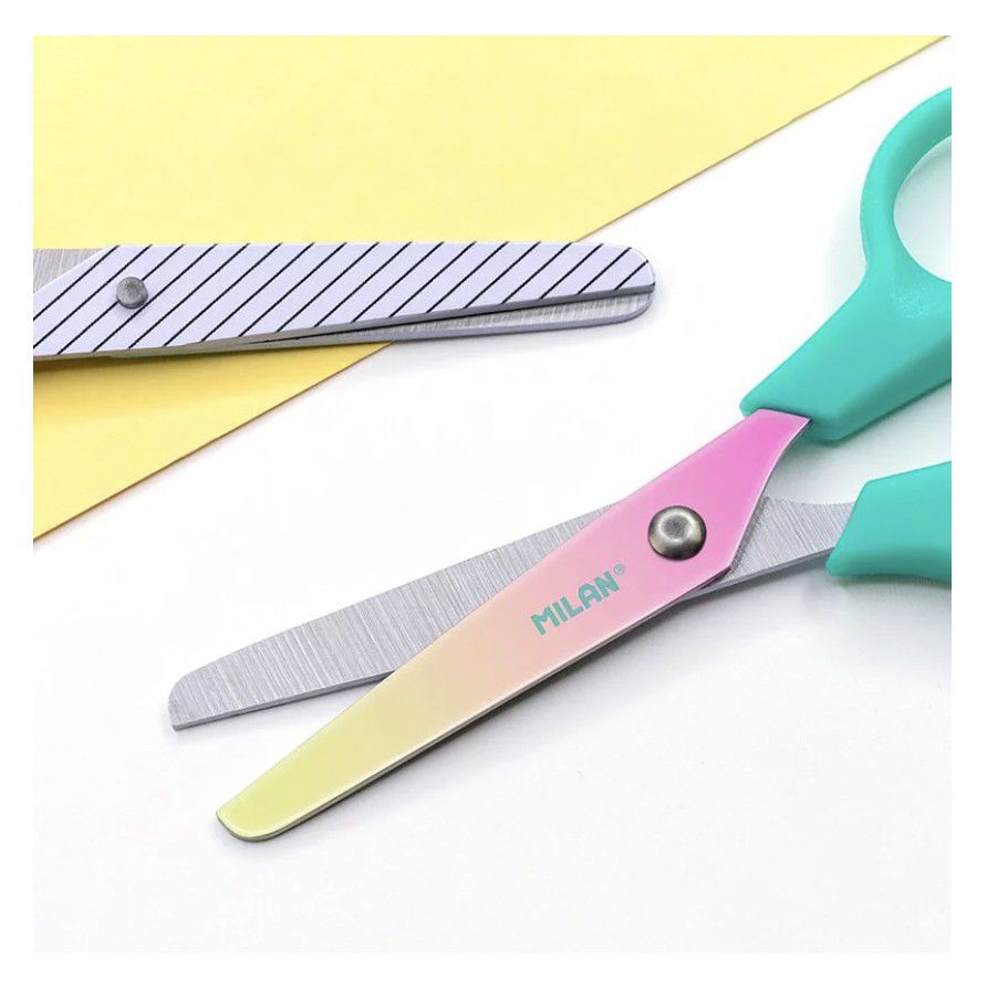 MILAN - 兒童安全剪刀-雲彩朵朵-黃