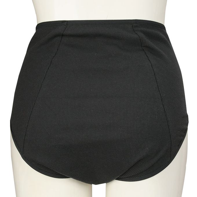 akachan honpo - 產後護理羅紋內褲-2件組-深灰色 (M~L)