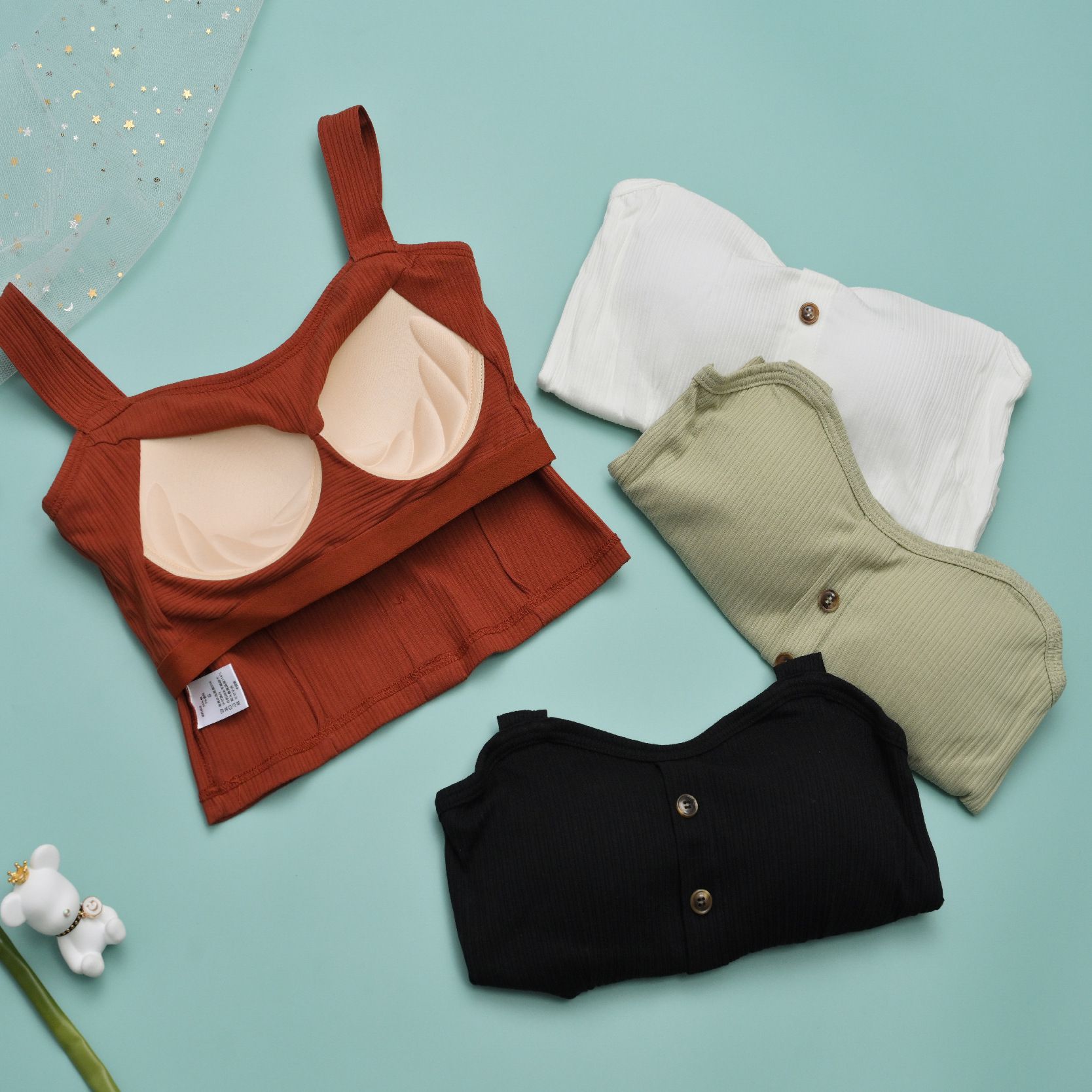 一體式 Bra Top 罩杯式上衣