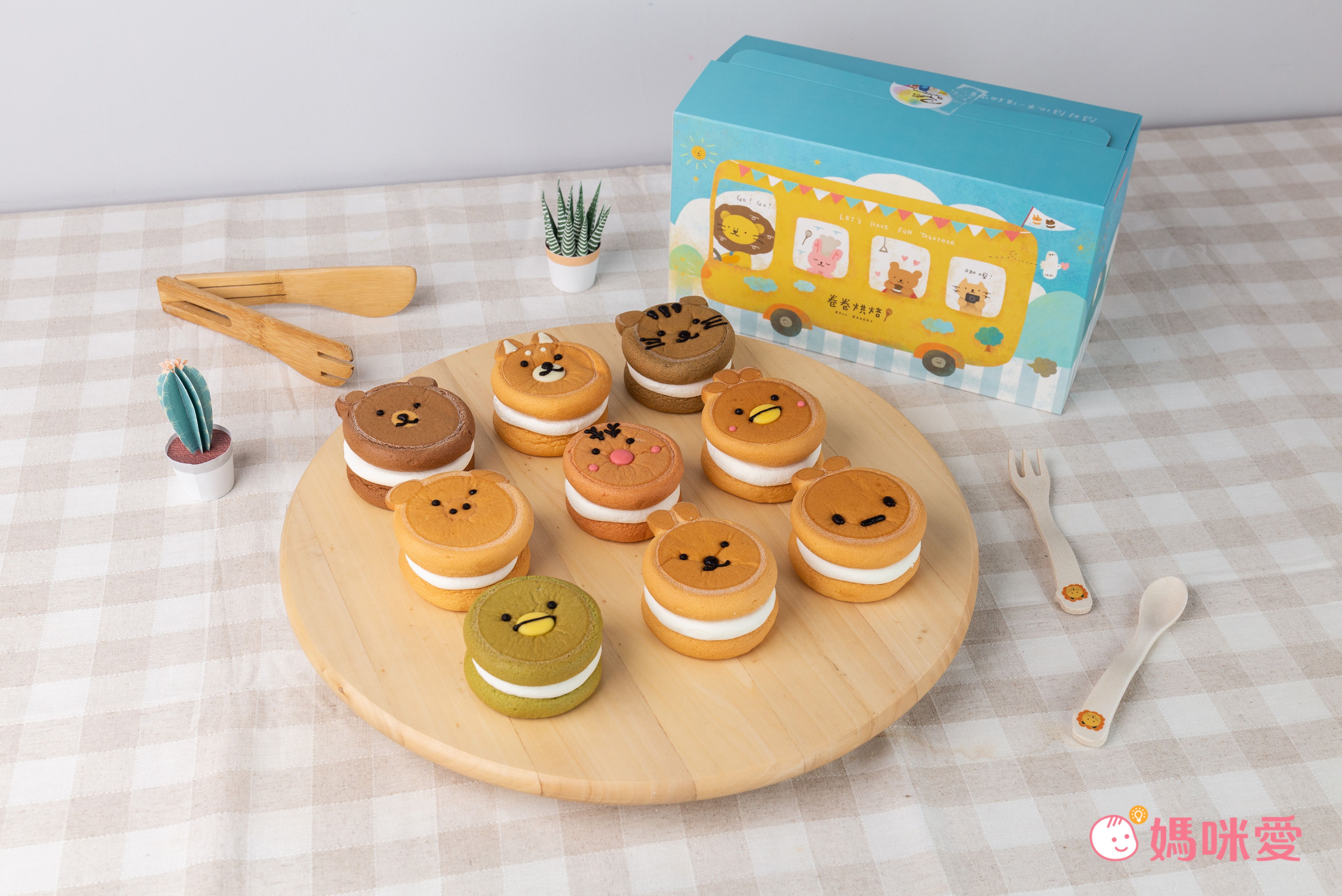 1盒免運【卷卷烘焙】媽咪愛獨家組合生乳銅鑼燒