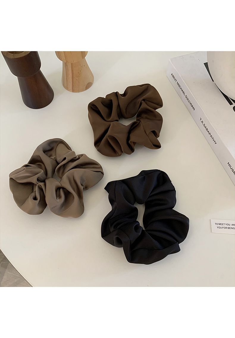 質感緞面氣質大腸圈/髮圈-香檳色 (12.5cm)