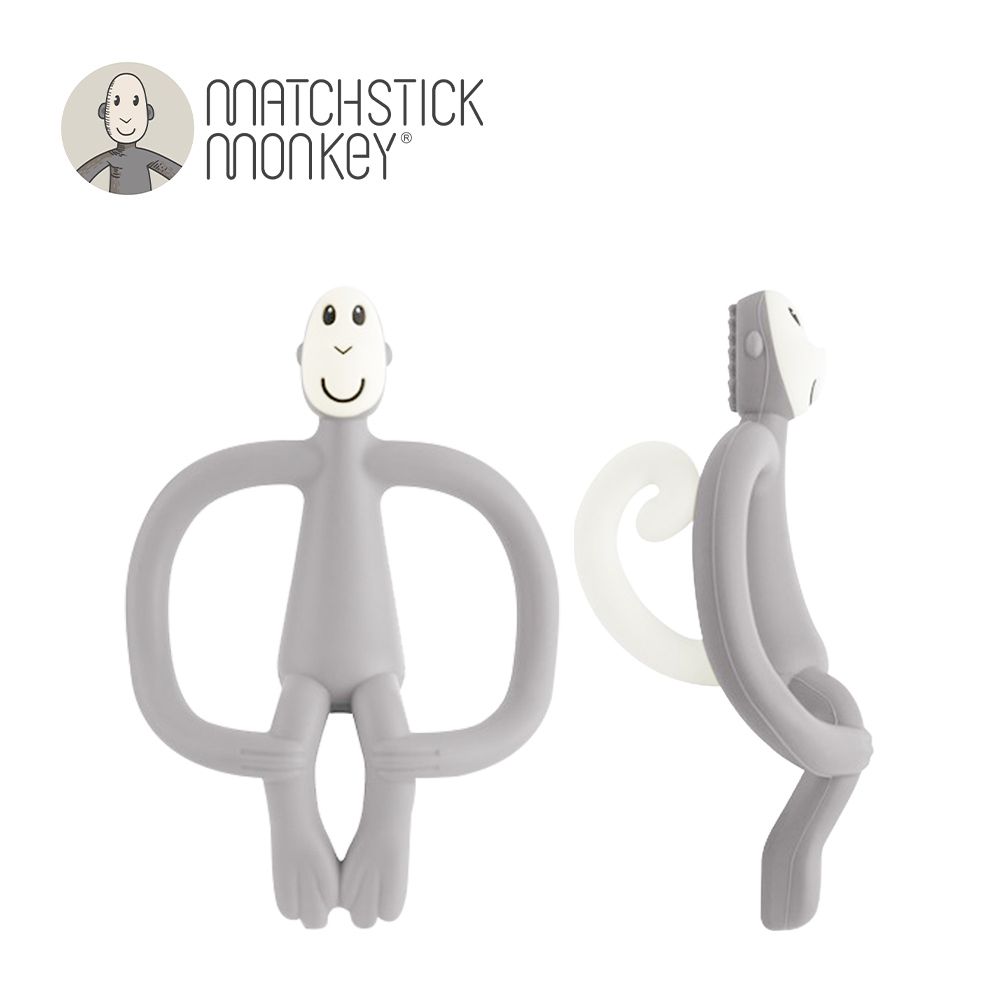 英國 咬咬猴牙刷固齒器-灰長猴