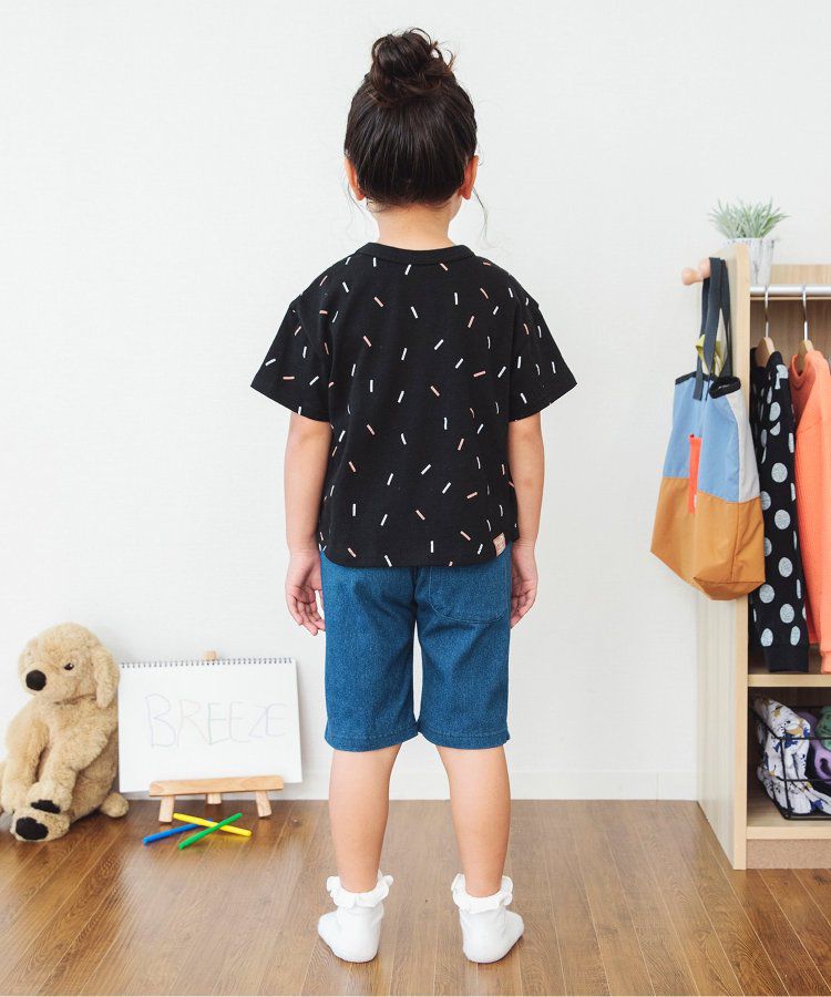 日本 BREEZE - 熱銷！百搭休閒印花短褲-乳牛紋-黑白