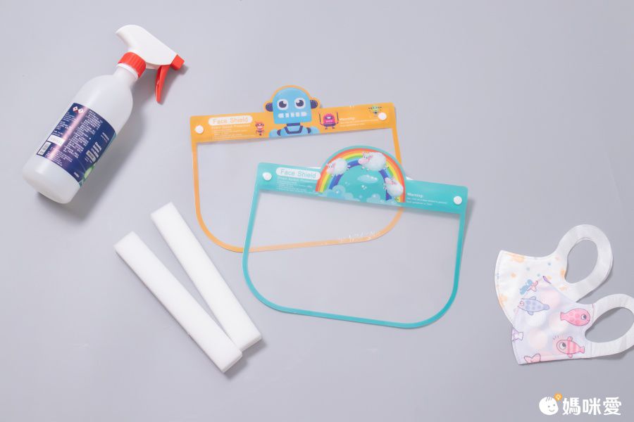 隔離飛沫兒童防護面罩-中-粉色 (約28x20cm)