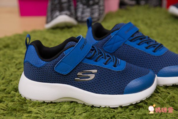 SKECHERS - DYNAMIGHT_個性藍色兒童機能運動鞋