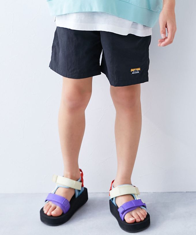 日本 devirock - 防潑水輕便快乾休閒短褲-亞麻藍