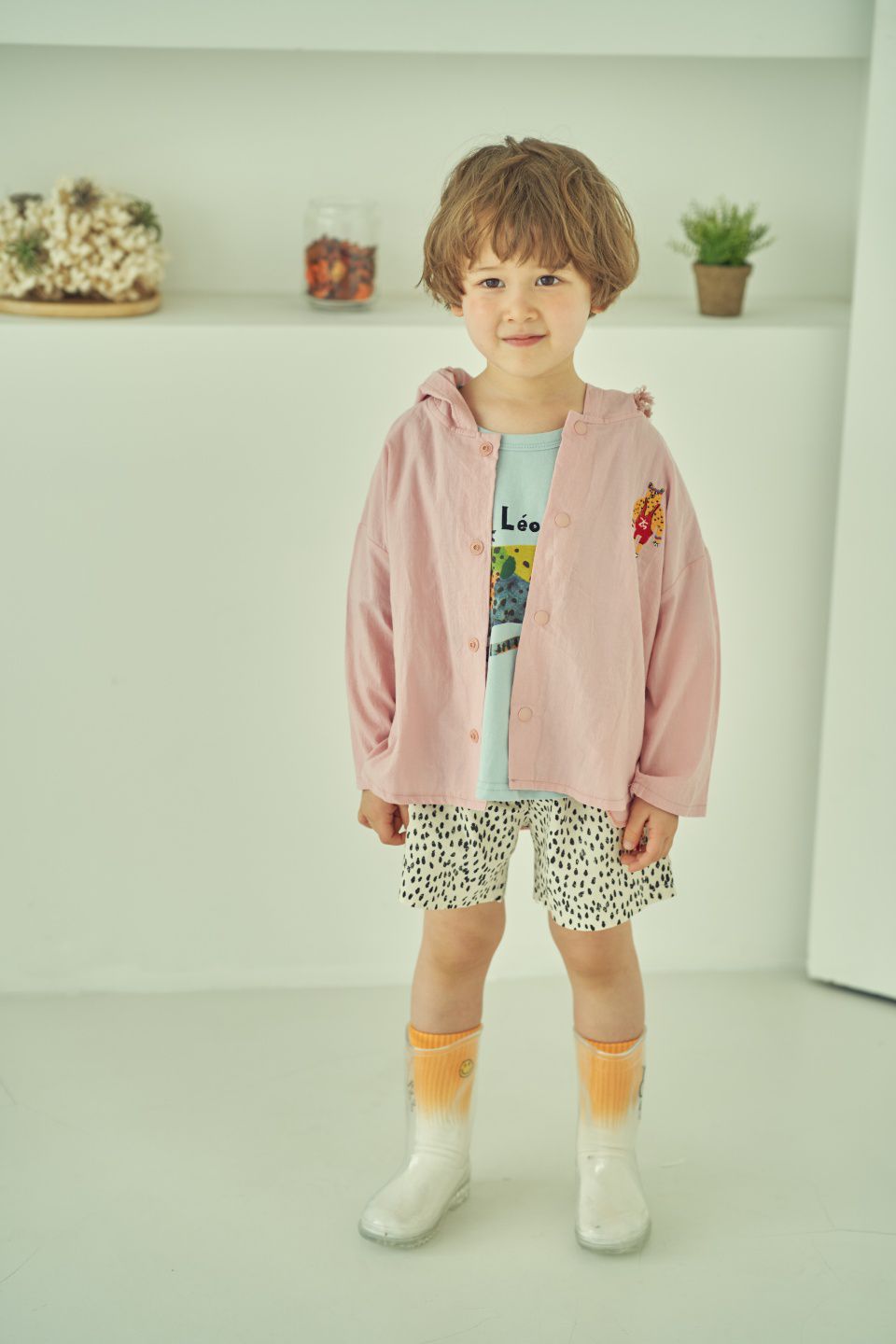 韓國 Mimico - 炫彩花豹T-天藍