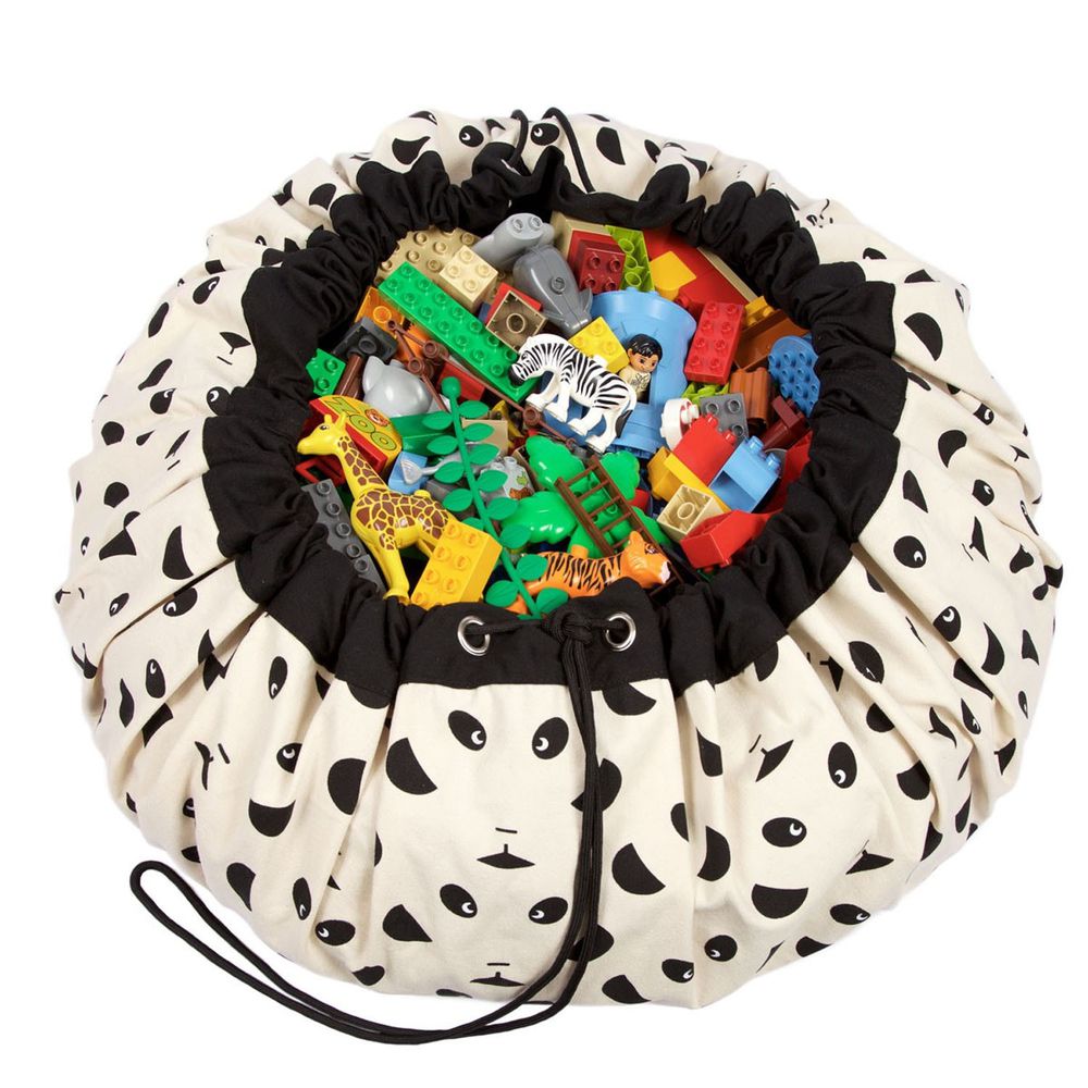 比利時 Play & Go - 玩具整理袋-藝術家聯名款-貓熊-展開直徑 140cm/產品包裝 24.5×21.5×5.5cm