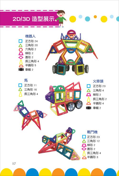 幼福文化 - 酷樂磁力片-百變造型組