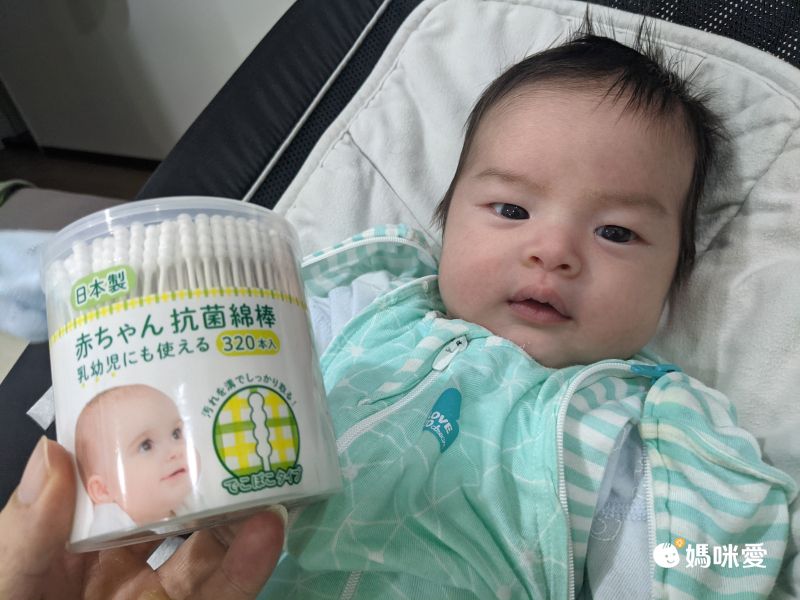 akachan honpo - 小寶寶用抗菌棉花棒 嬰幼兒也可使用-螺旋款320枝
