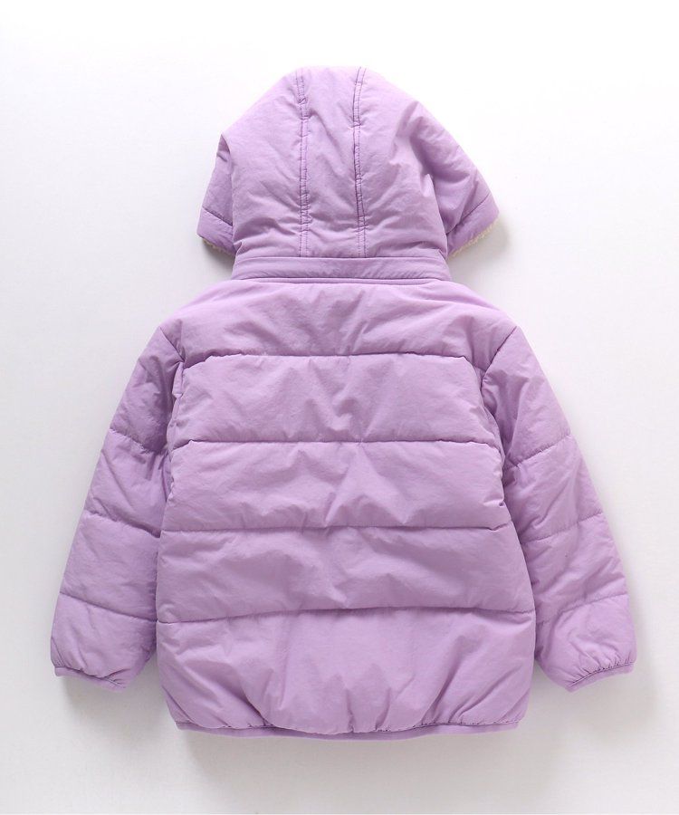 日本 BREEZE - [雙面穿]絨毛鋪棉繽紛保暖外套-黑系&迷彩