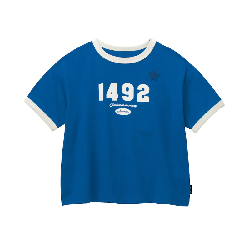 日本千趣會 - GITA 天竺棉印花短T-1492-藍