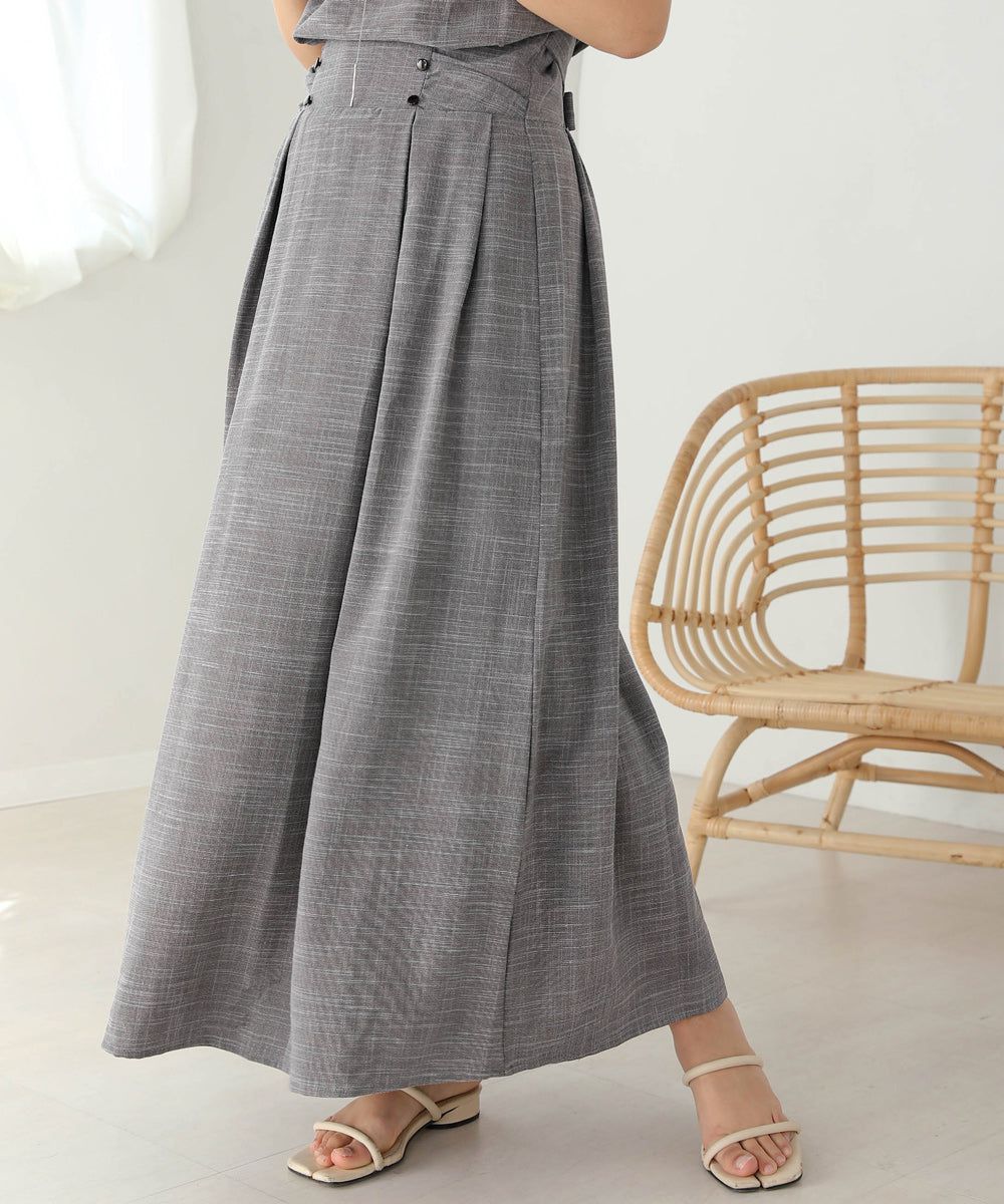 日本 Bab - 顯瘦剪裁收腰法式袖洋裝-石墨灰