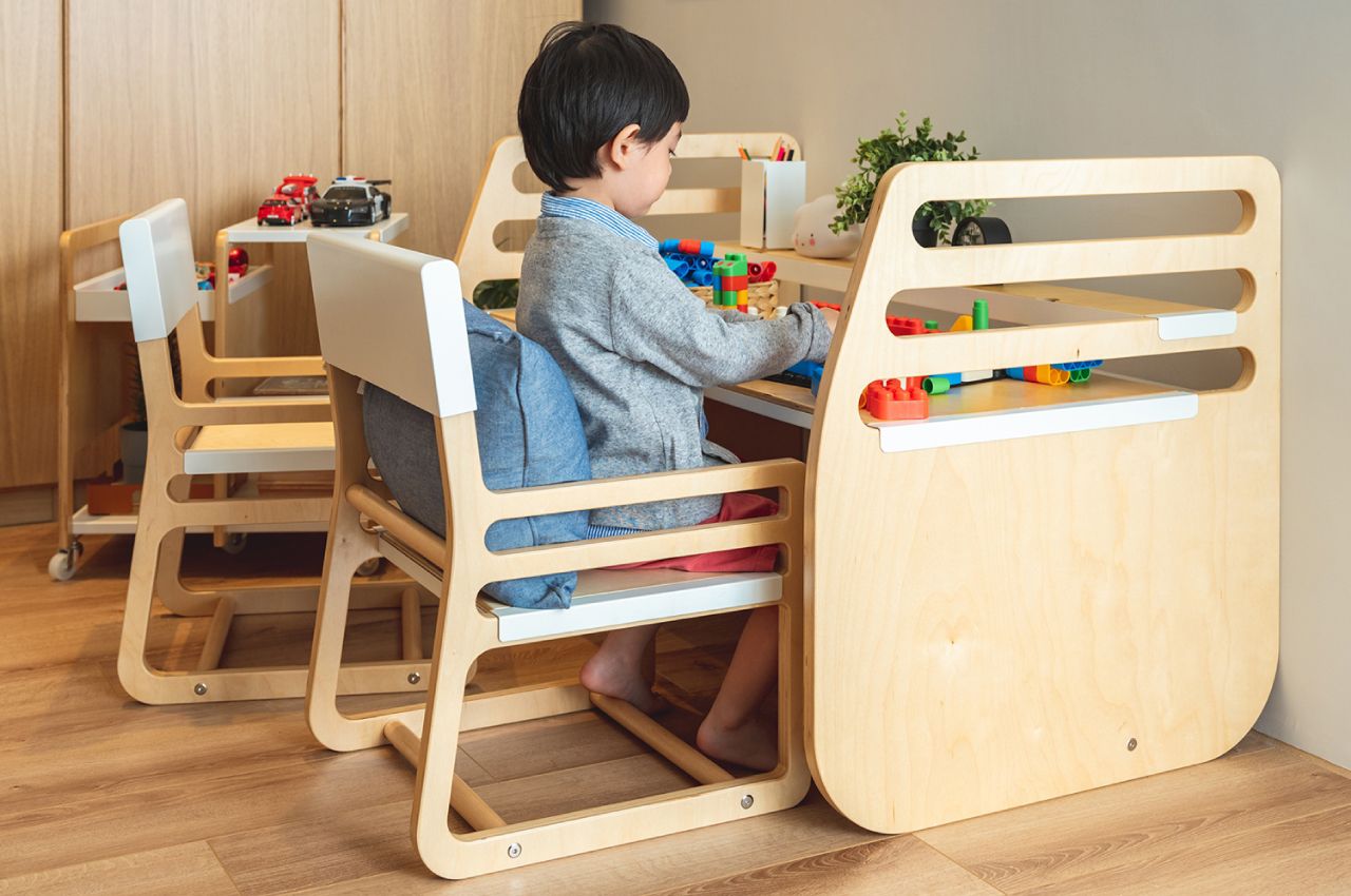 走走家具 - 兒童成長椅-清新白 (40 / 44 / 60 (cm))