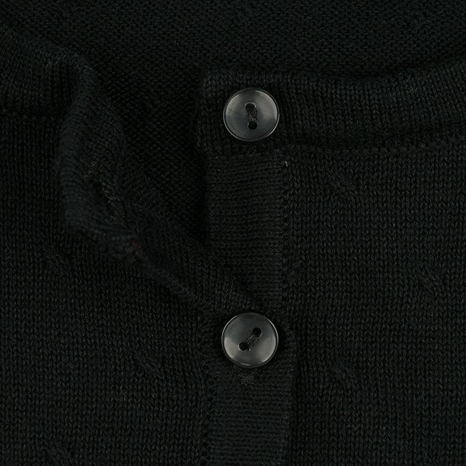 akachan honpo - 針織小外套-黑色