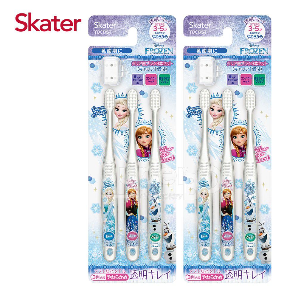日本 SKATER - 兒童牙刷(3-5歲)組合 共6支-冰雪奇緣