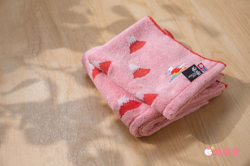 日本代購 - 日本製今治純棉長毛巾-富士山-紅 (34x80cm)