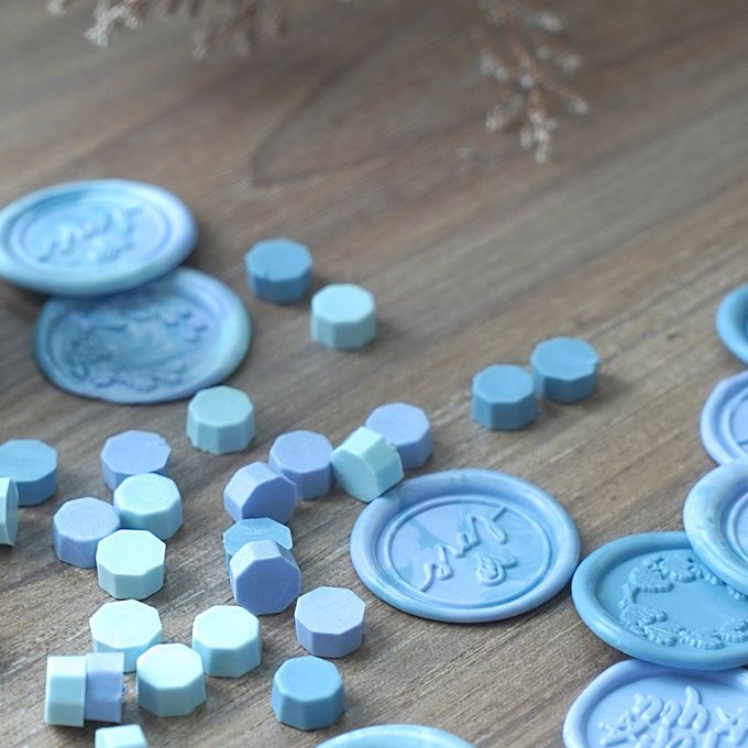 HAPPYMT - 火漆蠟粒大罐裝-日落前的海岸線-淡藍紫色系