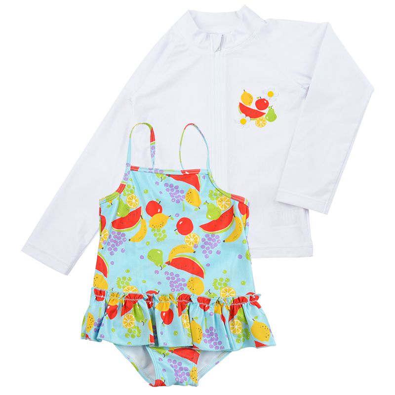 akachan honpo - 防曬泳衣＆連身泳衣-水果-白色