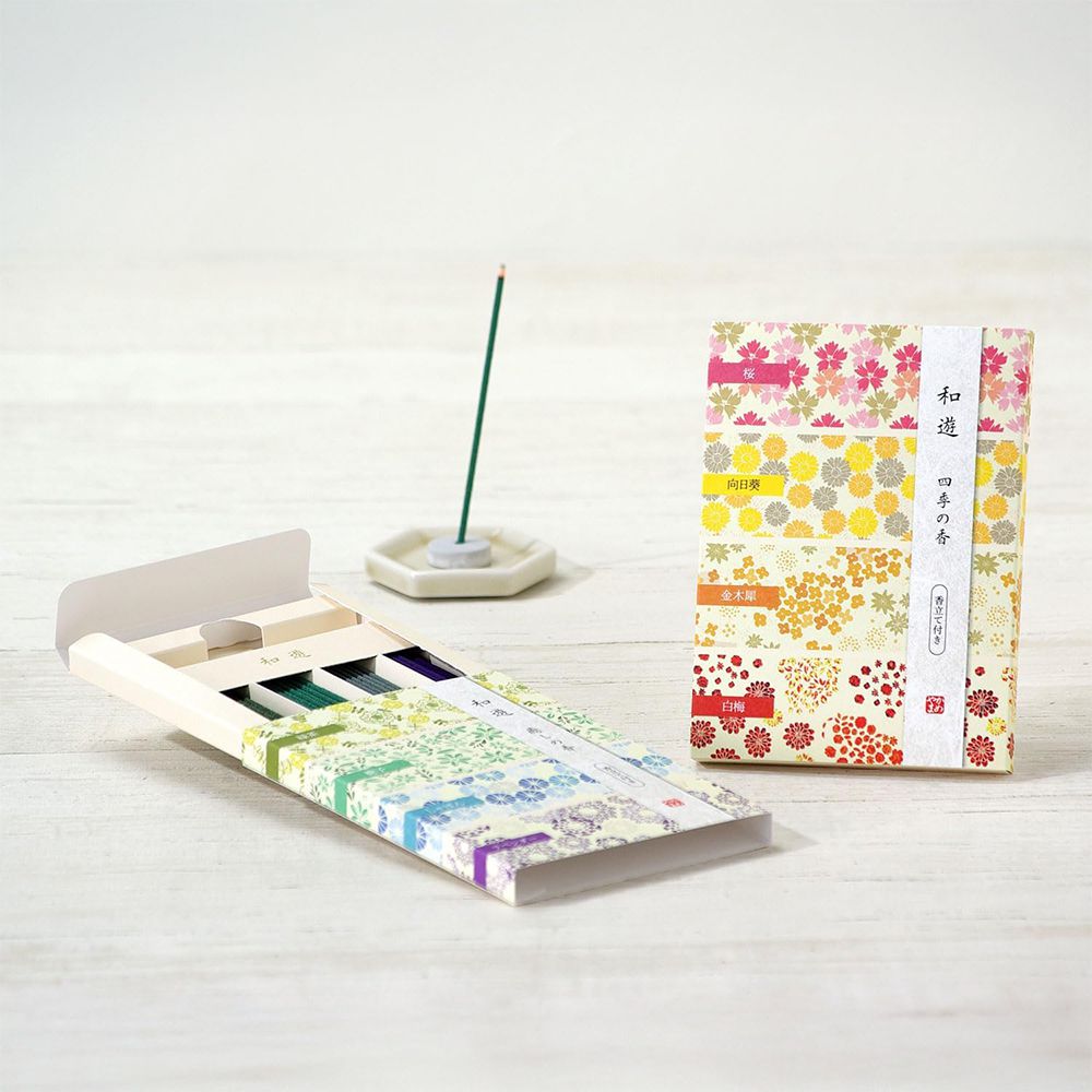 日本 和遊綜合線香 一盒四種香味