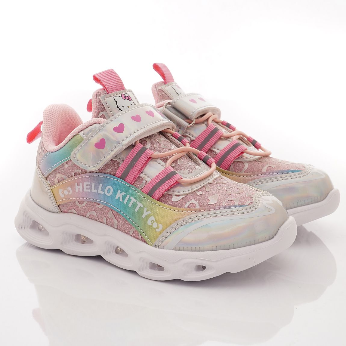 HELLO KITTY - 電燈休閒運動款(中小童段)-運動鞋-粉