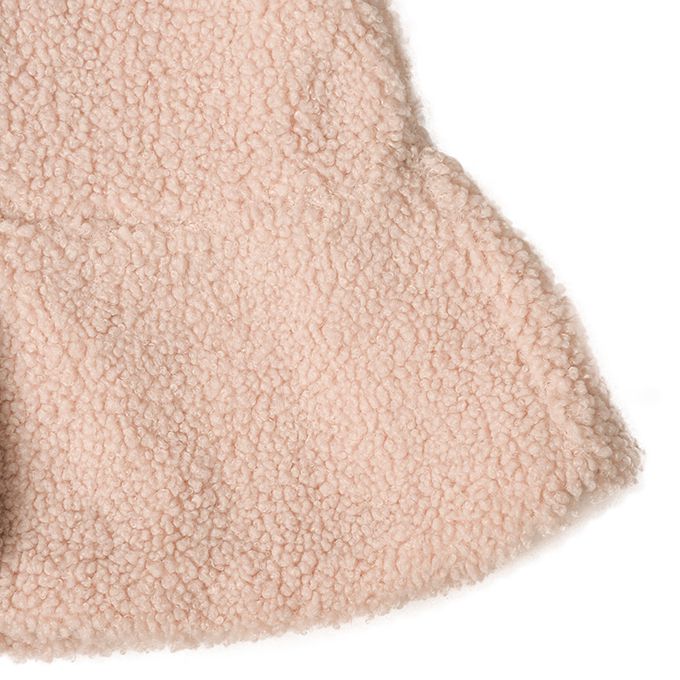 akachan honpo - 背心-刷毛 蝴蝶結-淺卡其色