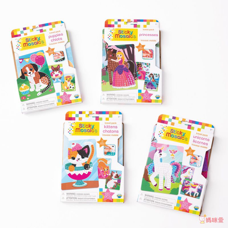 加拿大 Sticky Mosaics - 馬賽克拼貼旅遊包-家有小狗-607 pcs