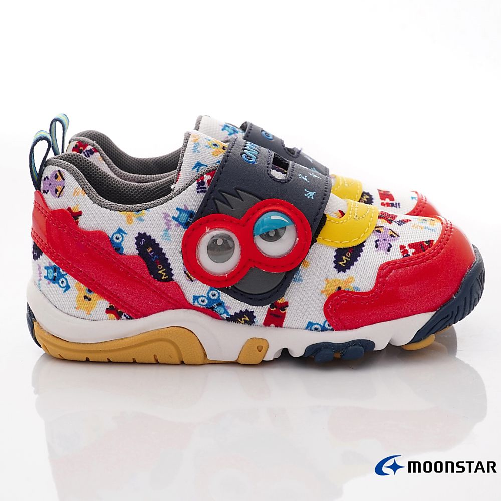 Moonstar日本月星 - 速乾公園機能運動鞋(中小童款)-白紅