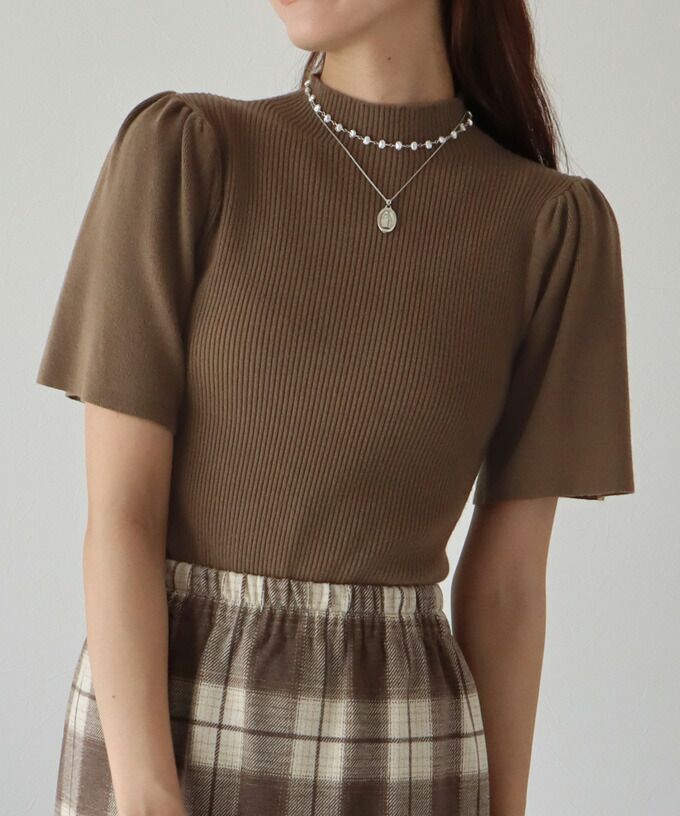 日本 BLUE EAST - 氣質羅紋針織上衣-綠