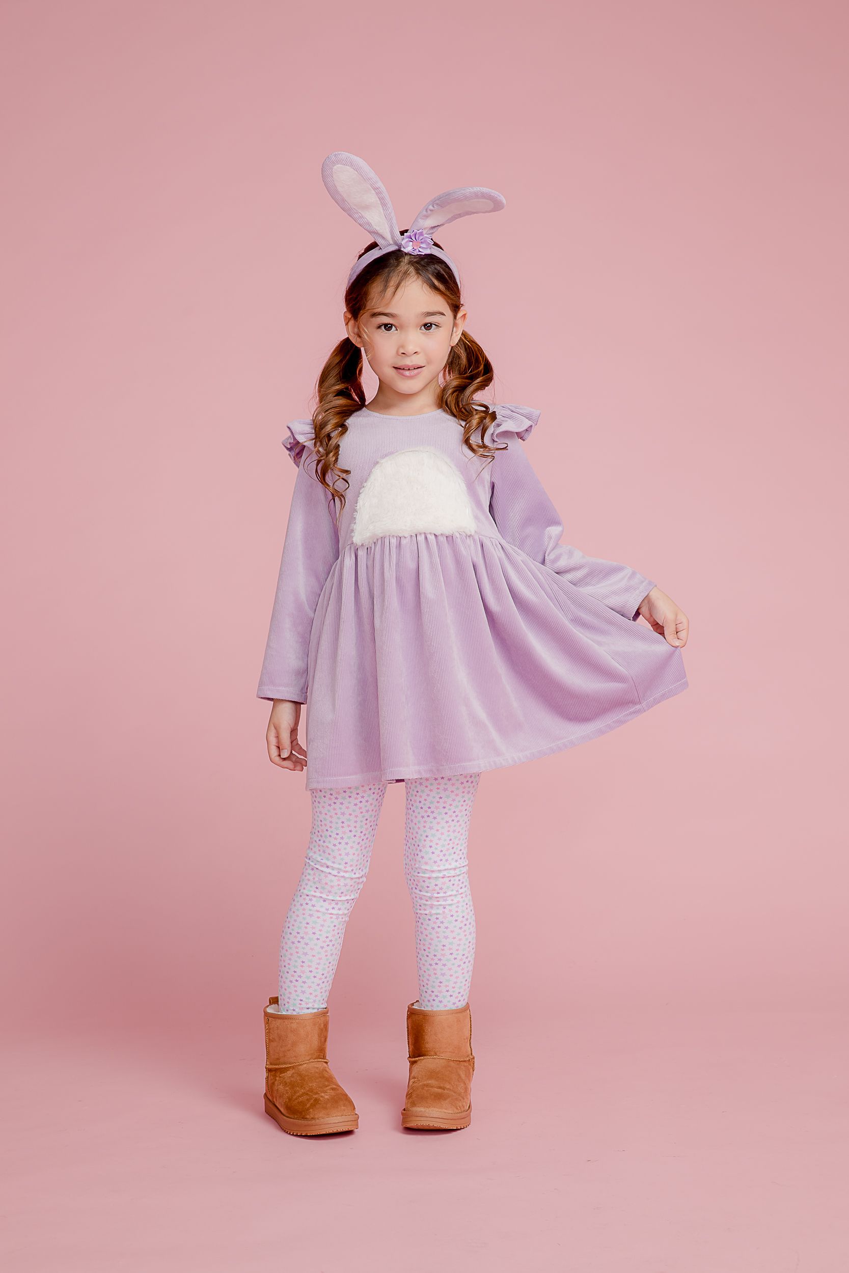 Love, Charlotte - 小兔子洋裝-兔子造型洋裝-內含洋裝+頭箍+內搭褲