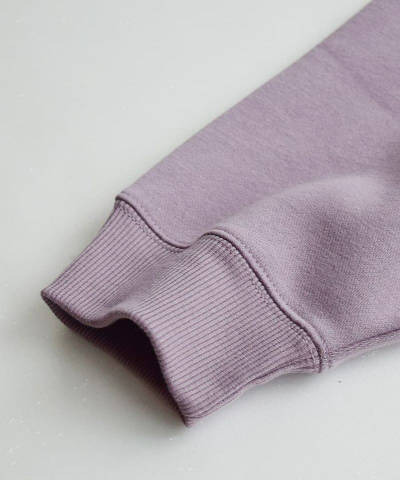 日本 zootie - 美國棉 刷毛長袖上衣/大學T-藍紫