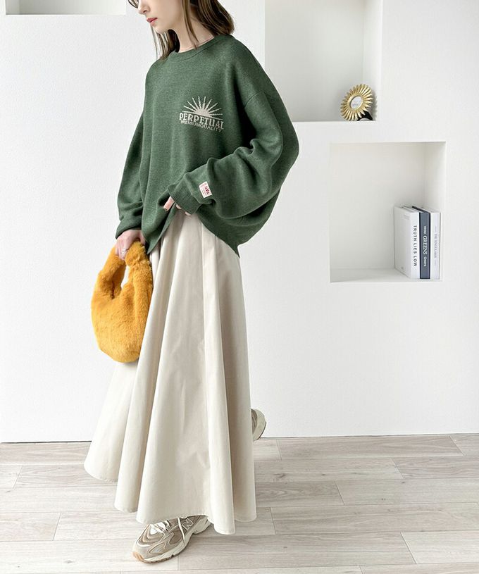 日本 Classical Elf - Java 4WAY印花厚磅針織上衣-左胸棕色LOGO-杏