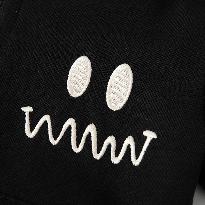 童趣拼色連帽外套-綠色