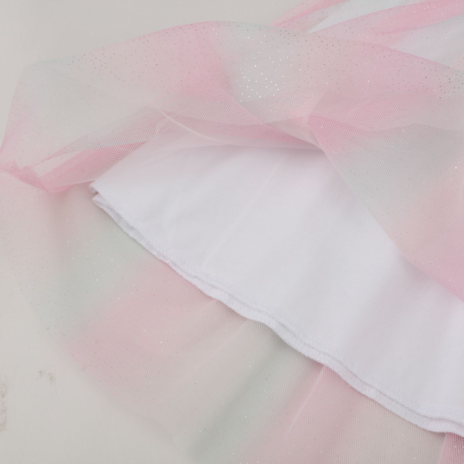 Jumping meters - 棉質圓領短袖網紗洋裝-唯美微笑貓貓-白色