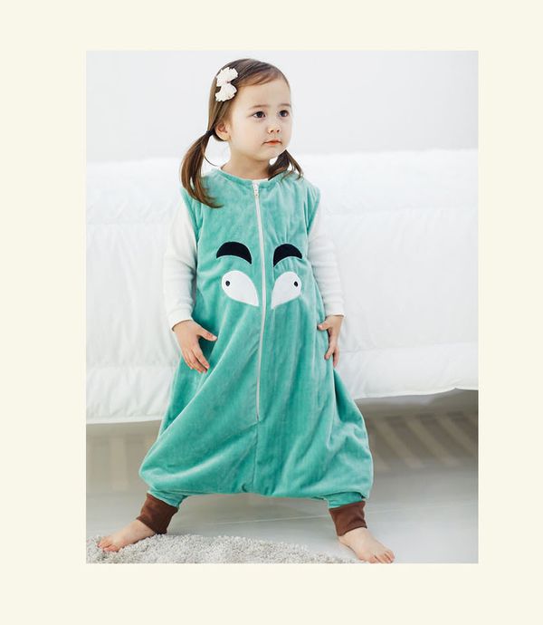 【JoyNa 法蘭絨分腿防踢睡袋】晚上不怕踢被