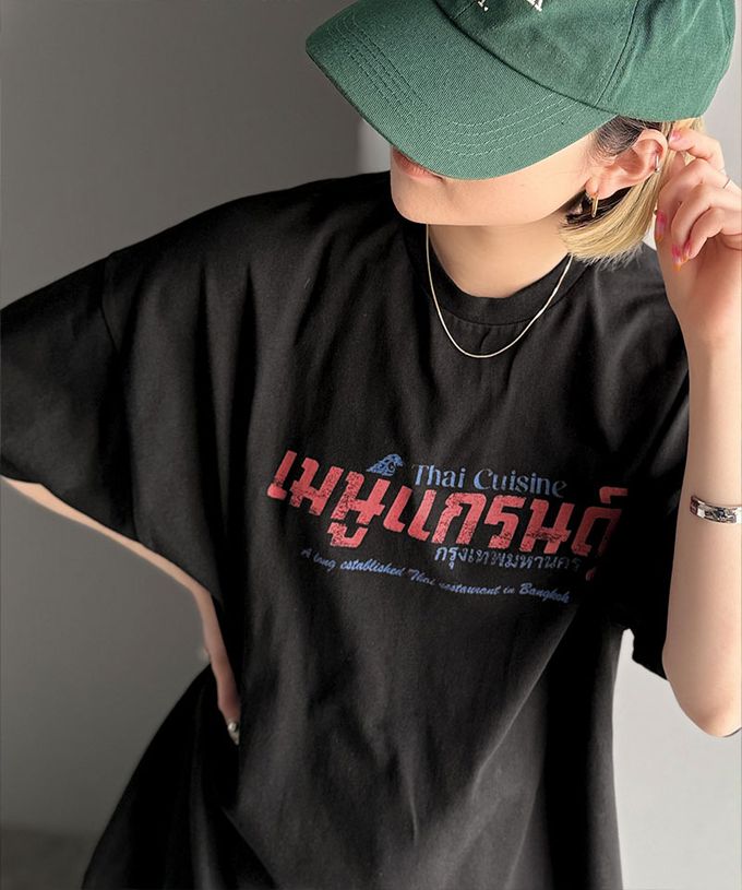 日本 Classical Elf - Java 純棉泰國風印花寬鬆短袖T恤-白