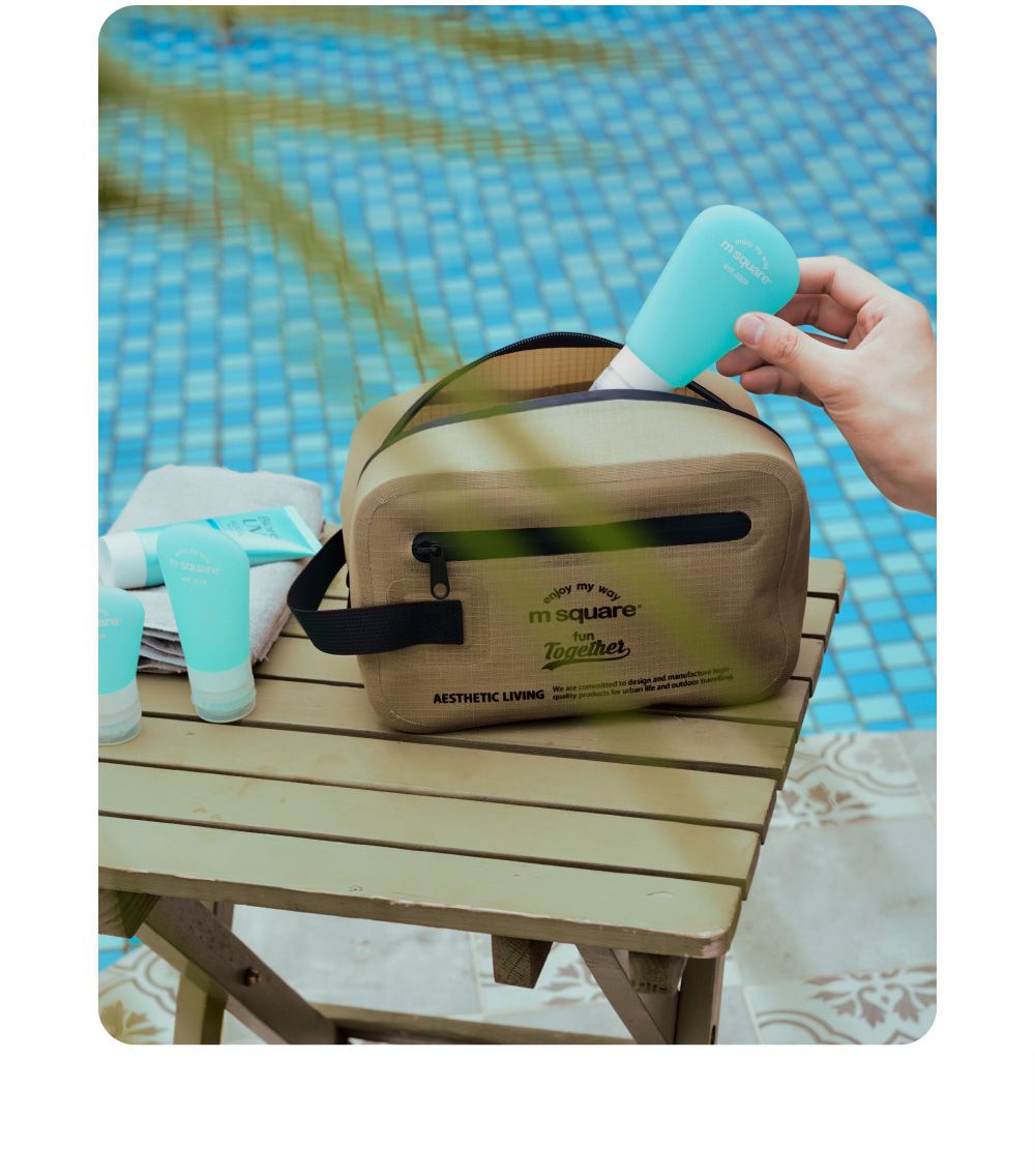 M Square - 旅行便攜分裝瓶(S、M、L組合)-淺粉色