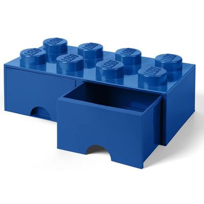Room Copenhagen - 樂高 LEGO® 八凸抽屜收納箱(多色可選) (藍色)