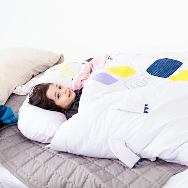 韓國Daby - 大怪獸兒童睡袋-恐龍Dinoy(淺紫) (適用：1~6歲，尺寸：80 x 135 公分 (枕頭 80x32/ 軟墊80x103公分))