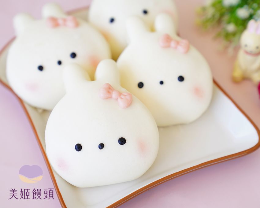 美姬饅頭 - 小兔兔鮮乳造型刈包-40g