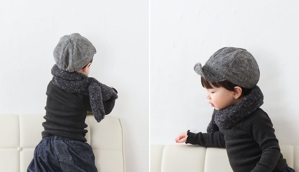 韓國 Babyblee - 紋路棒球帽-綠 (FREE)