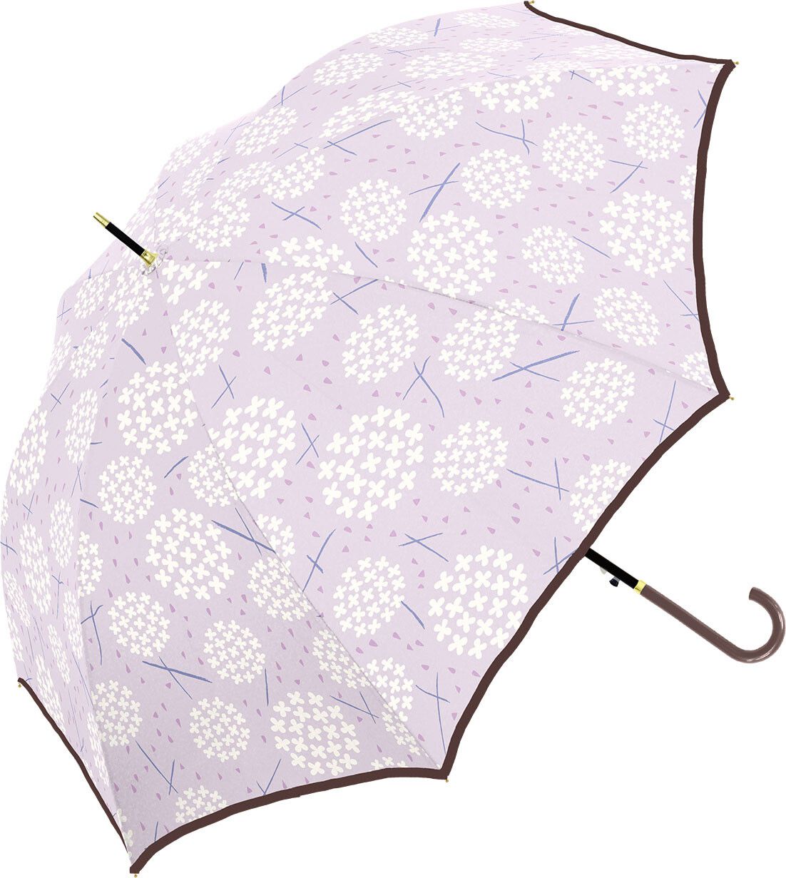 日本中谷 - 蒲公英小花直傘-紫 (親骨58cm)