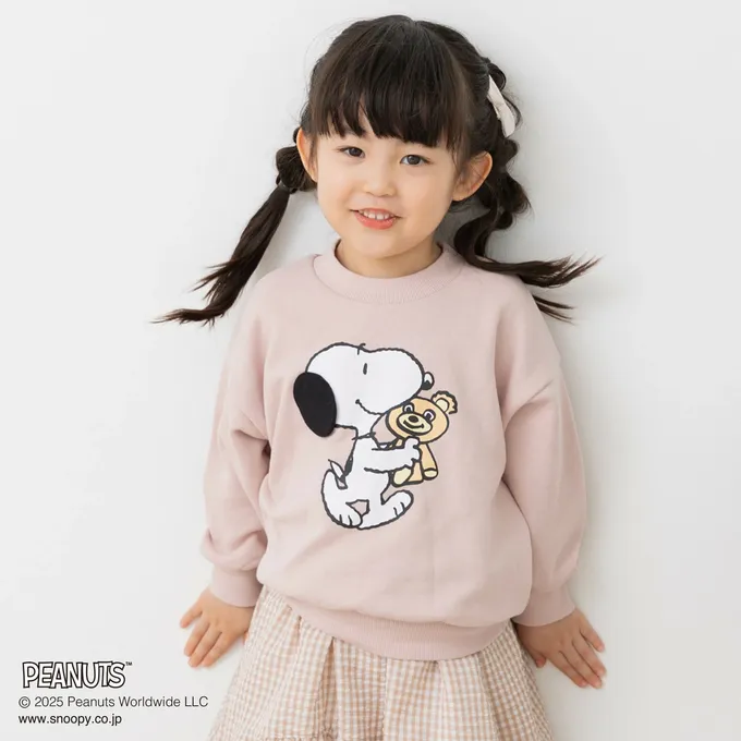 日本 Chil2 - 限定聯名 史奴比縮口長袖上衣-立體刺繡OLAF-燕麥