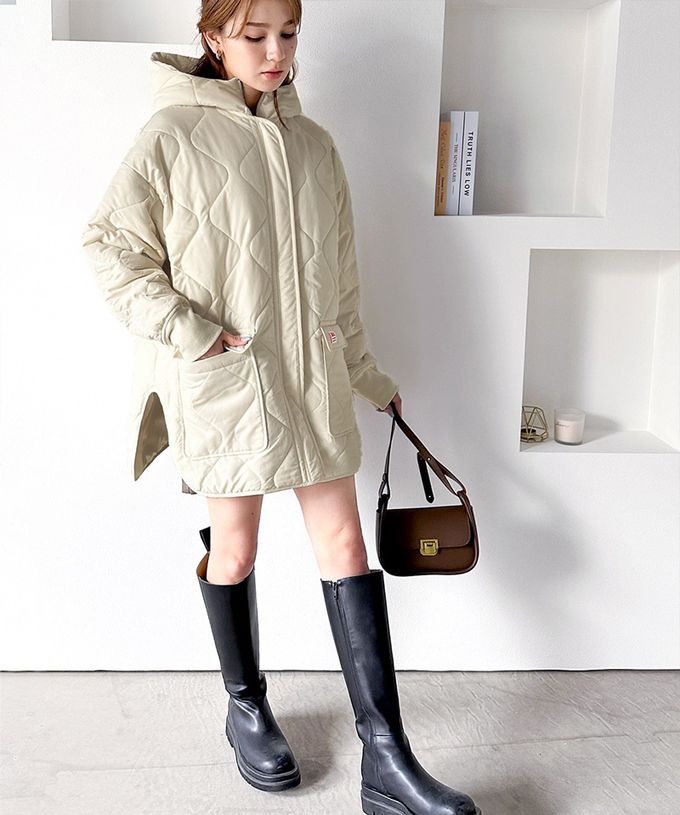 日本 Classical Elf - 超強8way 聯名雙面絎縫寬版外套(帽可拆)-象牙