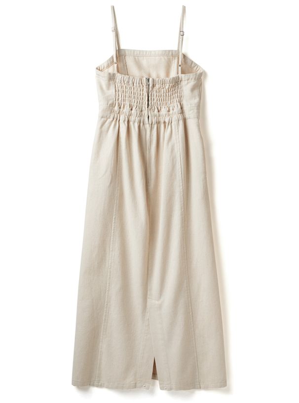 日本 GRL - 文藝浪漫後鬆緊吊帶裙-簡約黑