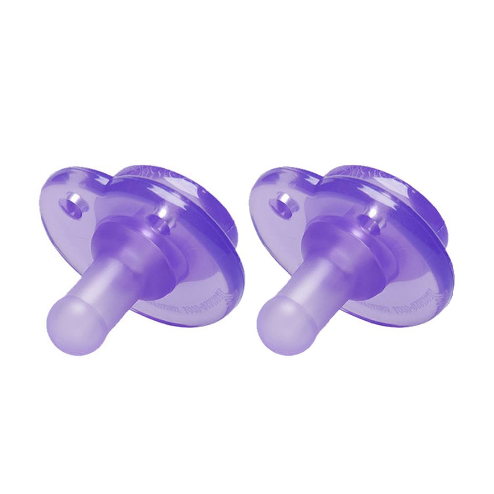 美國 nookums - 仿母乳實感型矽膠奶嘴2入組-紫色