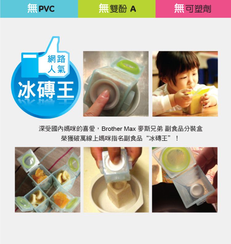 英國 Brother Max - 新生兒備食組-奶粉盒*1+大分裝盒*2+小分裝盒*6