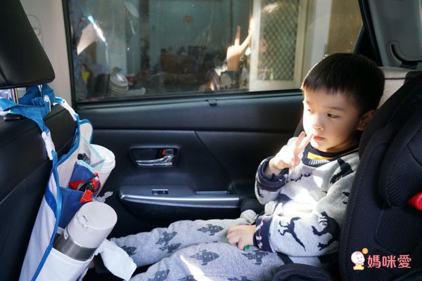 日本 DECOLE - 車用收納袋-藍色森林