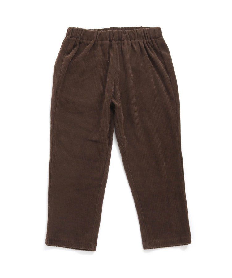 日本 BREEZE - 素色羅紋休閒長褲-象牙白