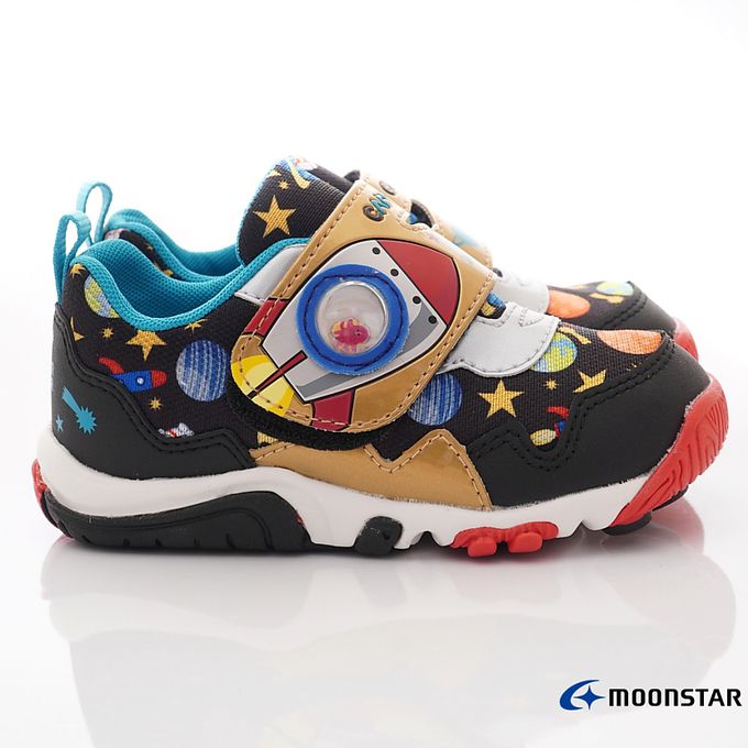 Moonstar日本月星 - 月星玩耍速乾機能款(中小童段)-運動鞋-黑